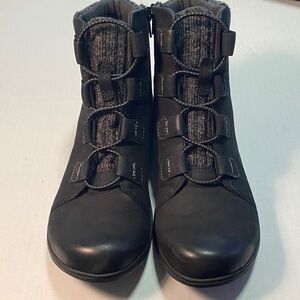 Clarks Collection Women's Black Ankle Boots